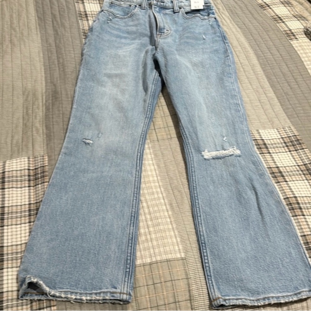 Abercrombie Light Blue Distressed Jeans